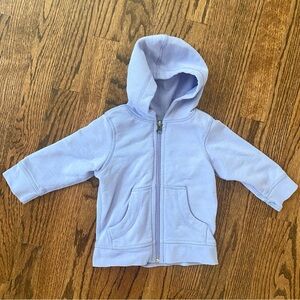 Hanna Andersson Purple Bright Basics Survivor Hoodie - Size 18-24 months (80)